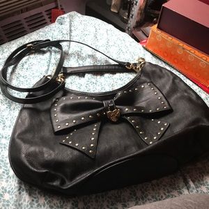 Betsy Johnson Bow Handbag w/removable  Strap
